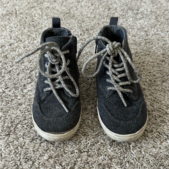 Old Navy toddler boys gray wool high top shoes size 9 - Picture 9 of 9
